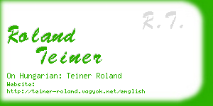 roland teiner business card